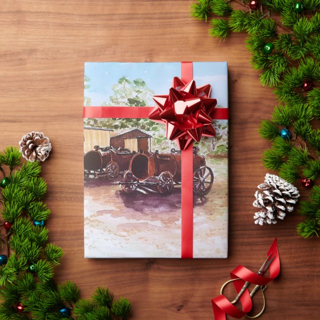 Papier Cadeau Engrenages intemporels (Cadeau de vacances)