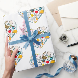 Papier Cadeau Enseignant Professeur Outil Coeur