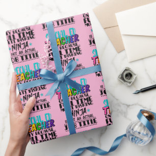 Papier Cadeau Enseignant spécial Ed uniquement parce qu'à temps