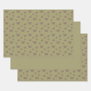 Papier cadeau Ensemble Papillon swallowtail africa