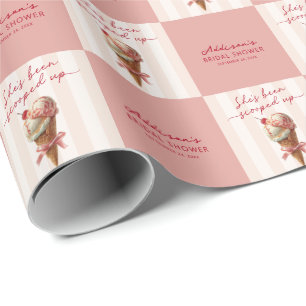 Papier Cadeau Enterrement de vie de jeune fille personnalisé Ell