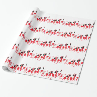 Papier Cadeau Entraînement des rennes