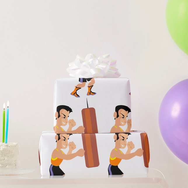 Papier Cadeau Entraînement en boîte avec sac de poinçonnage (Créateur téléchargé)