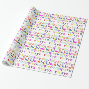 Papier Cadeau Enveloppe cadeau Alphabet