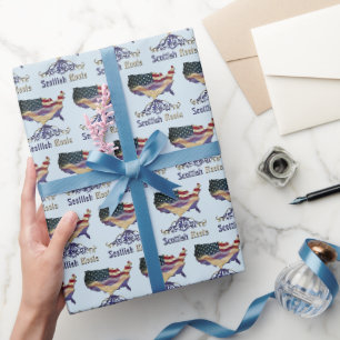 Papier Cadeau Enveloppe cadeau American Scottish Roots