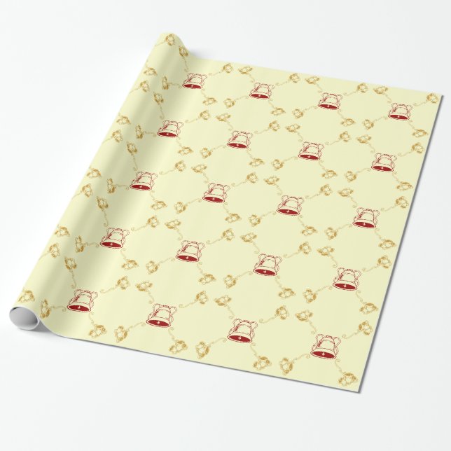 Papier Cadeau Enveloppe cadeau - cloches (Déroulé)