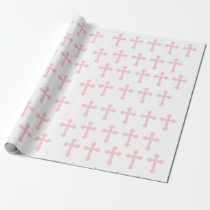 Papier Cadeau Enveloppe cadeau Croix rose