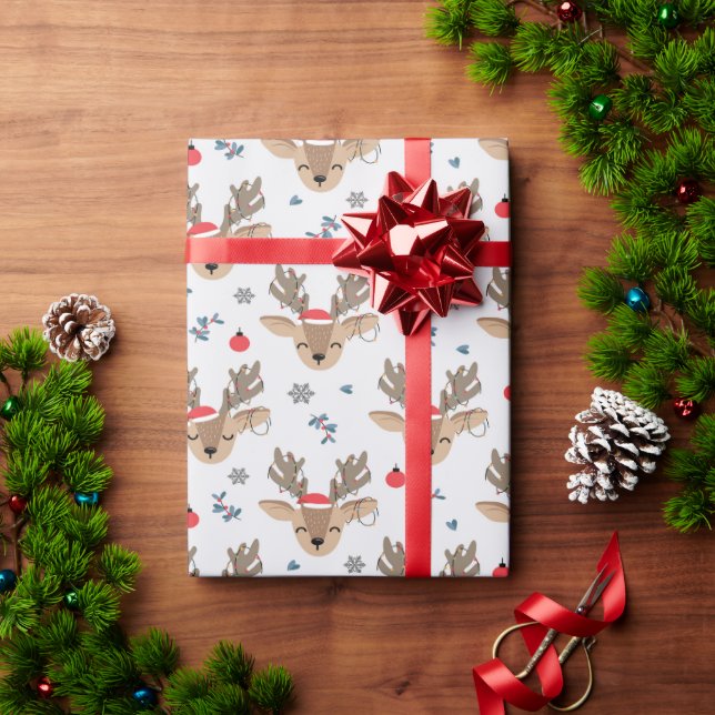 Papier Cadeau Enveloppe cadeau de cerf de Noël (Cadeau de vacances)