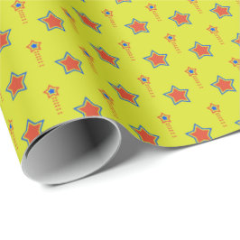 Papier Cadeau Enveloppe cadeau de fête de Starburst vibrante