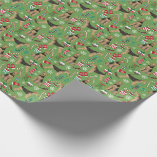 Papier Cadeau Enveloppe cadeau de Noël Airedale Terrier