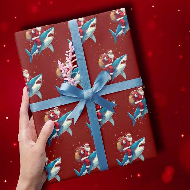 Papier Cadeau Enveloppe cadeau de Noël de requin (Créateur téléchargé)