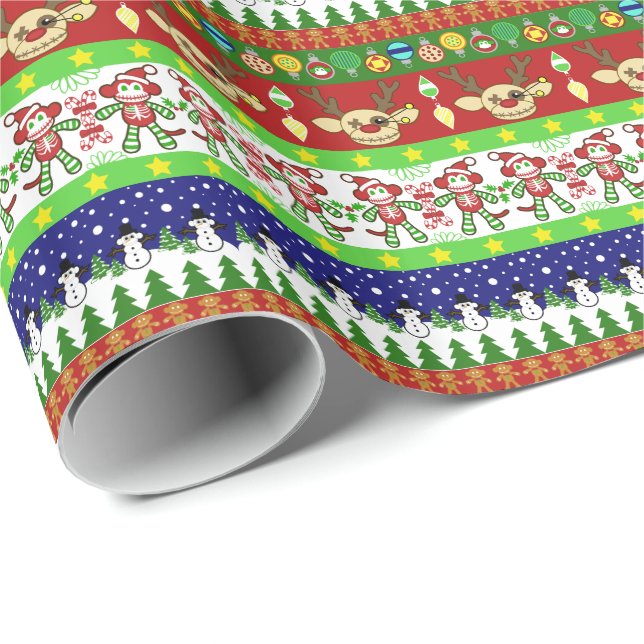 Papier Cadeau Enveloppe cadeau de Noël moche (Coin rond)