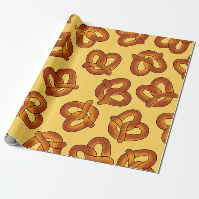 Papier Cadeau Enveloppe cadeau doux bretzel (Déroulé)