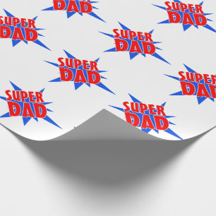 Papier Cadeau Enveloppe cadeau Fête des pères Super Papa