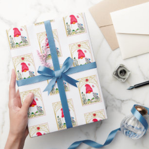 Papier Cadeau Enveloppe cadeau Garden Gnome