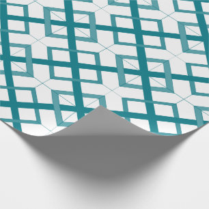 Papier Cadeau Enveloppe cadeau - Intersecter les Carrés en vert 