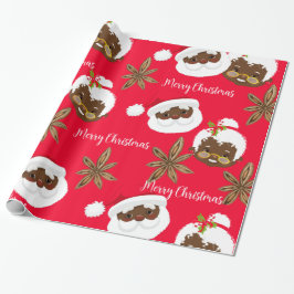 Papier Cadeau Enveloppe cadeau Mr & Mrs Santa Claus