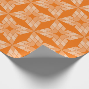 Papier Cadeau Enveloppe cadeau - Pétales de diamant sur orange
