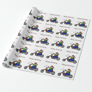 Papier Cadeau Enveloppe cadeau pour moto pour homme