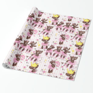 Papier Cadeau Enveloppe cadeau pour ours Ballerina