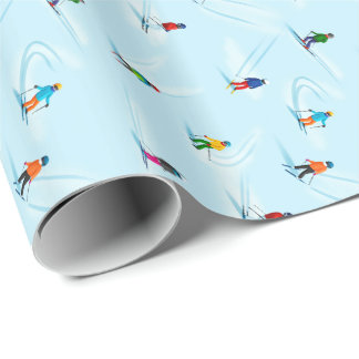 Papier Cadeau Enveloppe cadeau Ski Slope