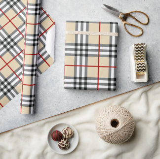 Papier Cadeau Enveloppe cadeau Tartan Highland