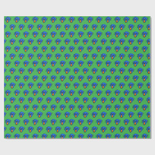 Papier Cadeau Enveloppe cadeau Wild Roar - Motif Panther Bleu