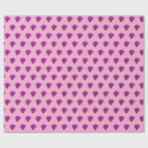 Papier Cadeau Enveloppe cadeau Wild Roar - Motif Panther rose