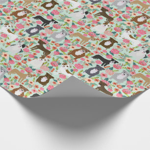 Papier Cadeau Enveloppe cadeaux Pitbull Florals