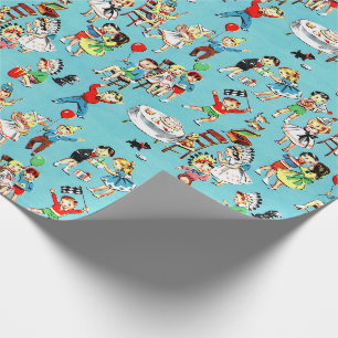 Papier Cadeau Enveloppe cadeaux pour enfants des années 1950