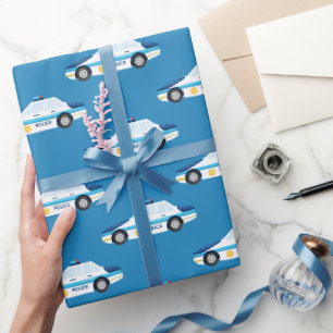 Papier Cadeau Enveloppe carrelée de partie de motif de voiture