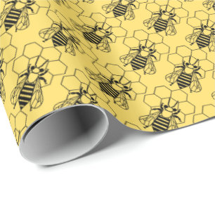 Papier Cadeau Enveloppe de cadeau - abeille sur le nid