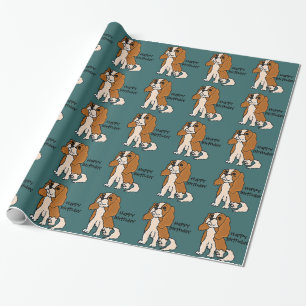 Papier Cadeau Enveloppe de cadeau cavalière d'anniversaire