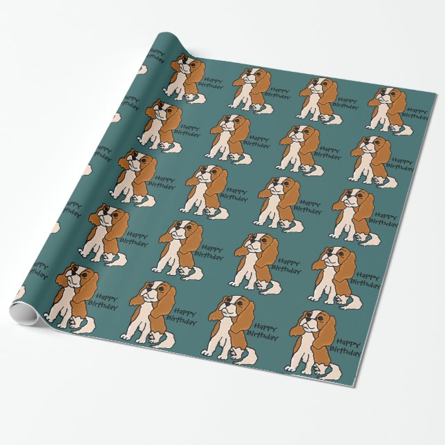 Papier Cadeau Enveloppe de cadeau cavalière d'anniversaire (Déroulé)