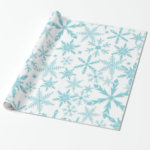 Papier Cadeau Enveloppe de cadeau congelée de flocons de