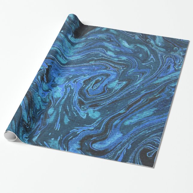 Papier Cadeau Enveloppe de cadeau d'abrégé sur papier marbré de (Déroulé)