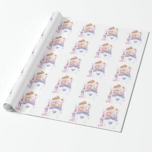 Papier Cadeau Enveloppe de cadeau de baby shower de concepteur