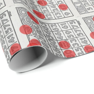 Papier Cadeau Enveloppe de cadeau de bingo-test