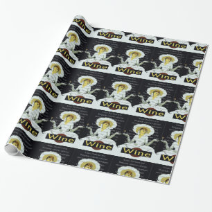 Papier Cadeau Enveloppe de cadeau de bouteilles de vin
