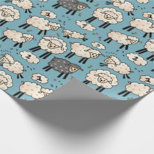 Papier Cadeau "Enveloppe de cadeau de moutons pour compte"