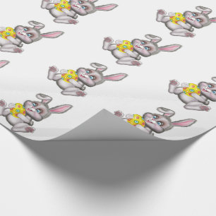 Papier Cadeau Enveloppe de cadeau de Pâques/lapin avec l'oeuf