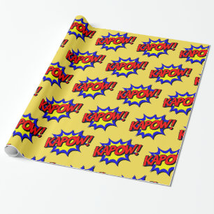 Papier Cadeau Enveloppe de cadeau de super héros d'art de bruit