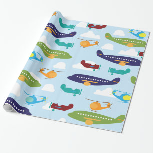 Papier Cadeau Enveloppe de cadeau de thème d'aviation d'avion