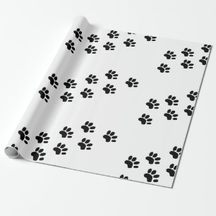 Papier Cadeau Enveloppe de cadeau d'empreinte de patte