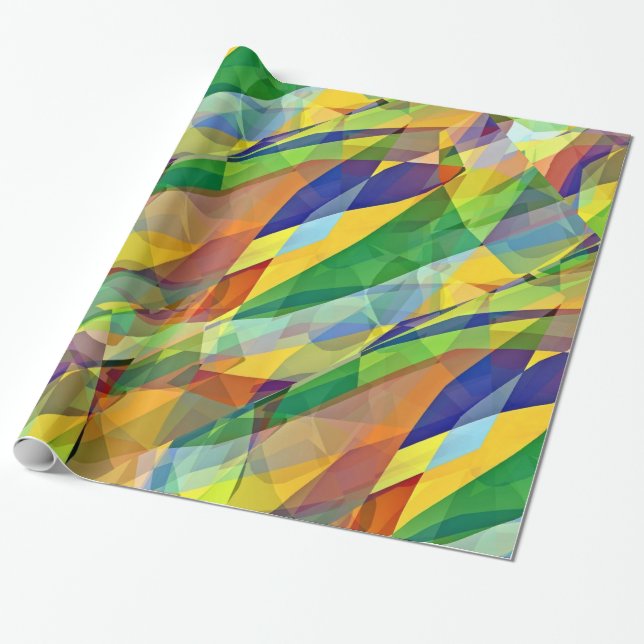 Papier Cadeau Enveloppe de cadeau en verre tendue (Déroulé)