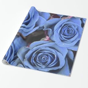 Papier Cadeau Enveloppe de cadeau florale de rose vintage de