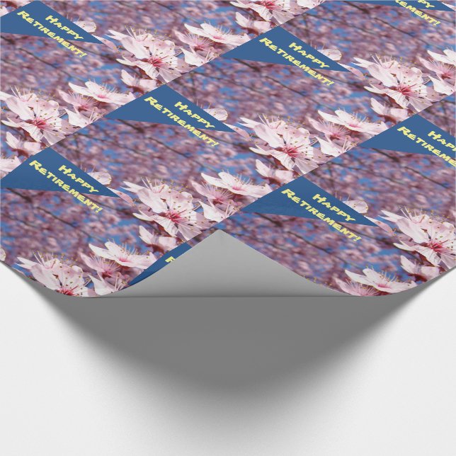 Papier Cadeau Enveloppe de cadeau heureuse de retraite retirant (Coin)