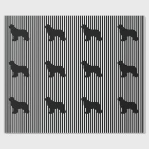 Papier Cadeau enveloppe de cadeau multi noire de chien de