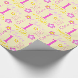 Papier Cadeau Enveloppe de cadeau nommée faite sur commande de