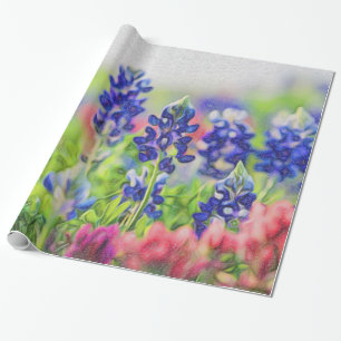 Papier Cadeau Enveloppe de cadeau orientée de Bluebonnet